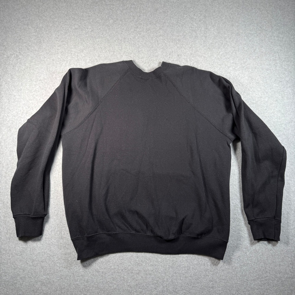 Vintage Tultex Sweatshirt Men's XL Texas Chili Peppers Graphic Made USA Black - Picture 7 of 7